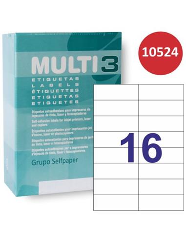 CAJA ETIQUETAS MULTI3 R-10524 105x37 500H
