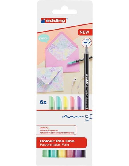 ROTULADOR EDDING 1200 6/COL. 4-1200-6-2999