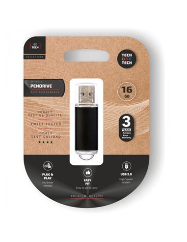 MEMORIA USB 16 GB. NEGRA TEC3006-16