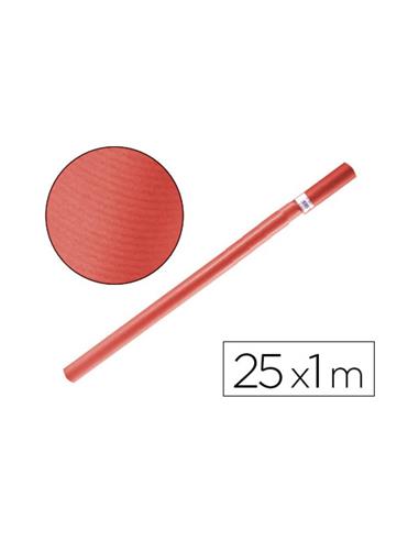 ROLLO PAPEL KRAFT 25 MT. ROJO