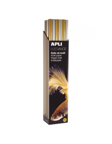 ROLLO PAPEL KRAFT 3MTS. ORO APLI