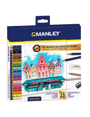 SET CREATIVO LAPICES 23 CO. MLA00023