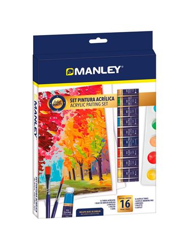 SET ACRILICA MANLEY 16 PZAS. MDV00100