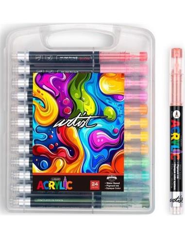 ESTUCHE ACRILICOS ARTIST 24 C. AB-0665