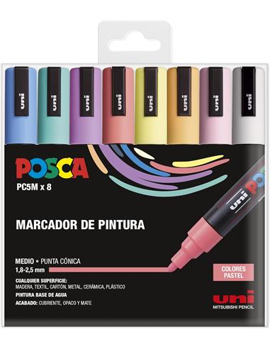 ESTUCHE 8 ROTULADORES POSCA 182634810