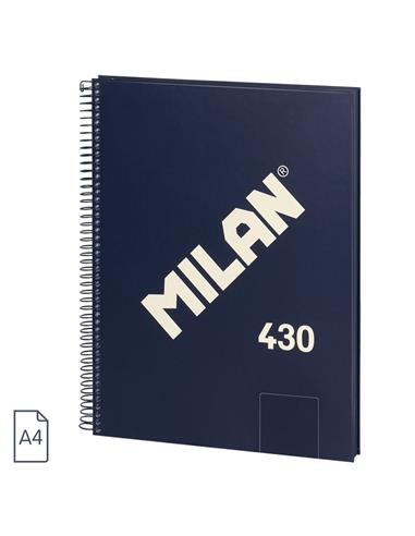 BLOC A4 80H. MILAN AZUL 57141E80B