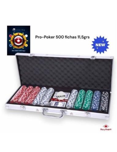 MALETA ALUM. POKER 500 FICHAS PK-500