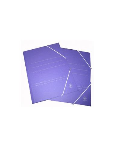 CARPETA CARTON 4º SOLAPA AZUL