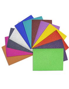 LAMINA GOMA EVA 40x60 GLITTER ROSA 2