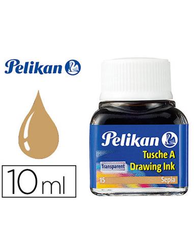 TINTERO CRISTAL TINTA CHINA PELIK. SEPIA