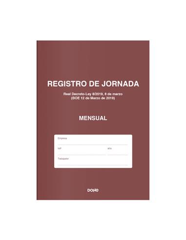 LIBRO JORNADA LABORAL MENSUAL 09999