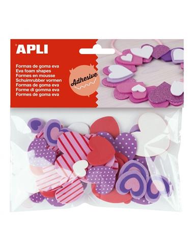 BOLSA 40 CORAZONES ADH. EVA 15139