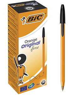 BOLIGRAFO BIC NARANJA NEGRO 2