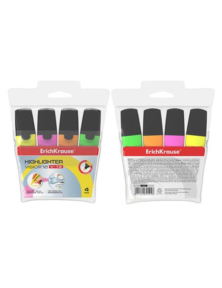 BL. 4 ROTULADORES FLUOR ERICH V12 32504