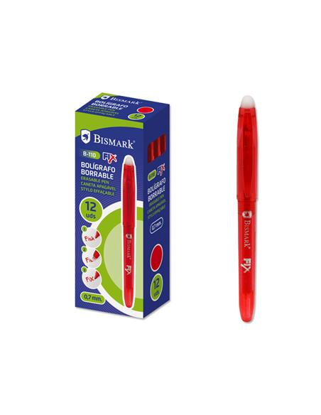 BOLIGRAFO BORRABLE BISMARK ROJO 327530