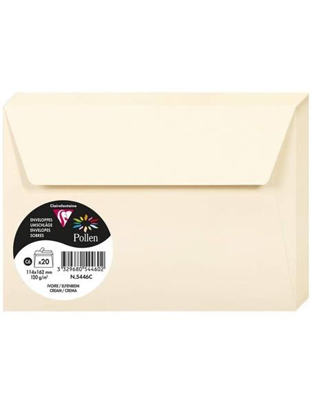 PTE. 20 SOBRES 114x162 CREMA 5446C