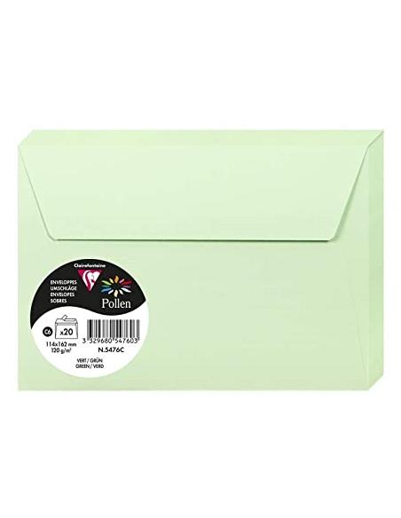 PTE. 20 SOBRES 114x162 VERDE 5476C