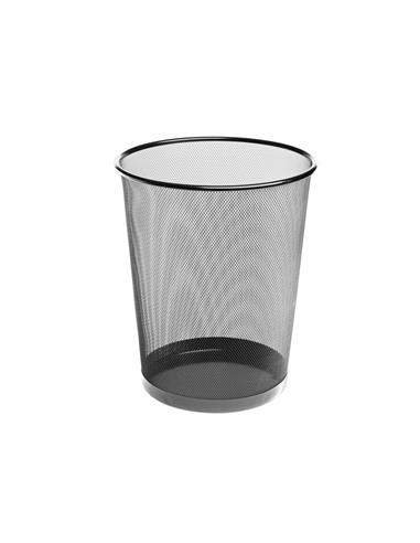 PAPELERA METAL REJILLA GRIS 324523 BISMARK