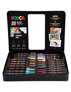 MALETIN 20 ROTULADORES POSCA 182634820 2