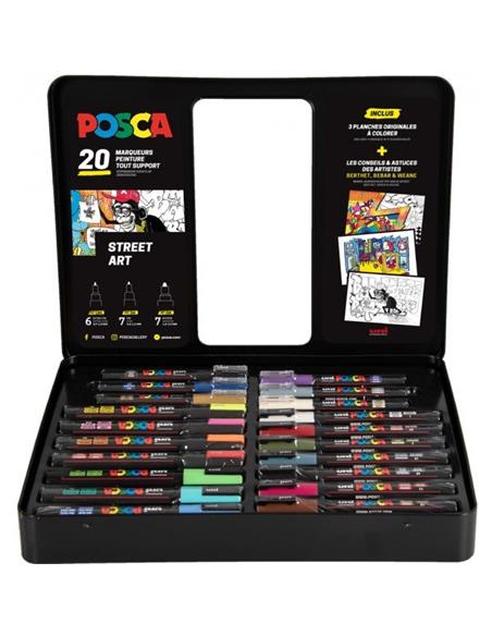 MALETIN 20 ROTULADORES POSCA 182634820