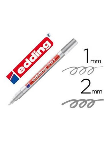 ROTULADOR EDDING 750 PLATA 054