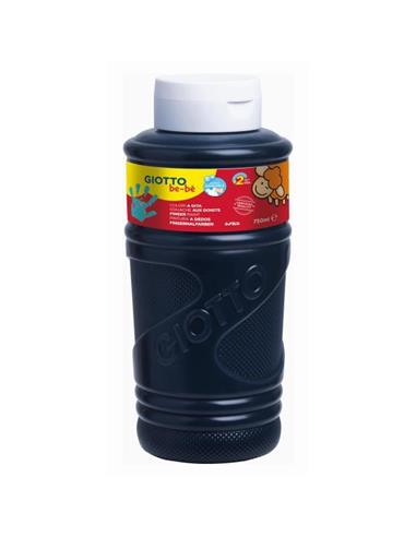 PINTURA DEDOS GIOTTO 750 ML. NEGRO