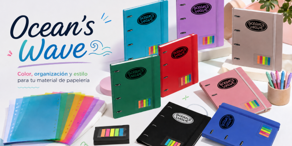 Carpeblock Ocean's Wave: material escolar con color para la vuelta al cole